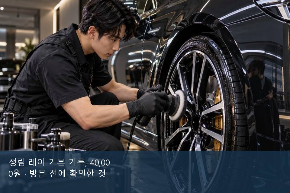 생림 레이 기본 기록, 40,000원 · 방문 전에 확인한 것